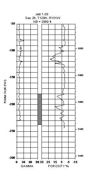 Log of Red River Core Interval